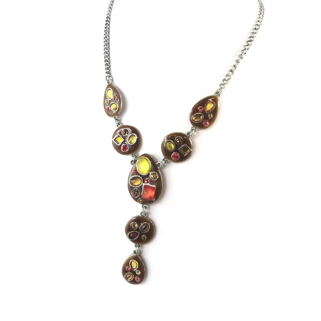 Les Trésors De Lily [F5985] - Collier Créateur 'Mélusine' Marron