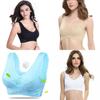 Damen Sexy Front-Kreuz Verstellbare Seiten-Schnalle Spitze Weste Kabelloser Sport-BH Für Ultimativem Komfort Und Stil