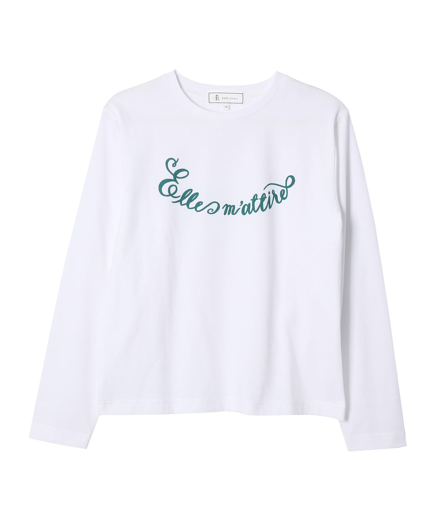 

ROPE PICNIC CALINE Message Logo Assorted Long White T-Shirt, Women s, (10)