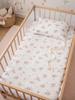 Muslin 2-piece bedding set / pillowcases for a 120x90 crib (powder blossom)