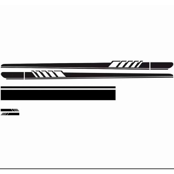 5X for Car SUV Truck Universal Racing Body Hood Stripes Decal Vinyl Stickers