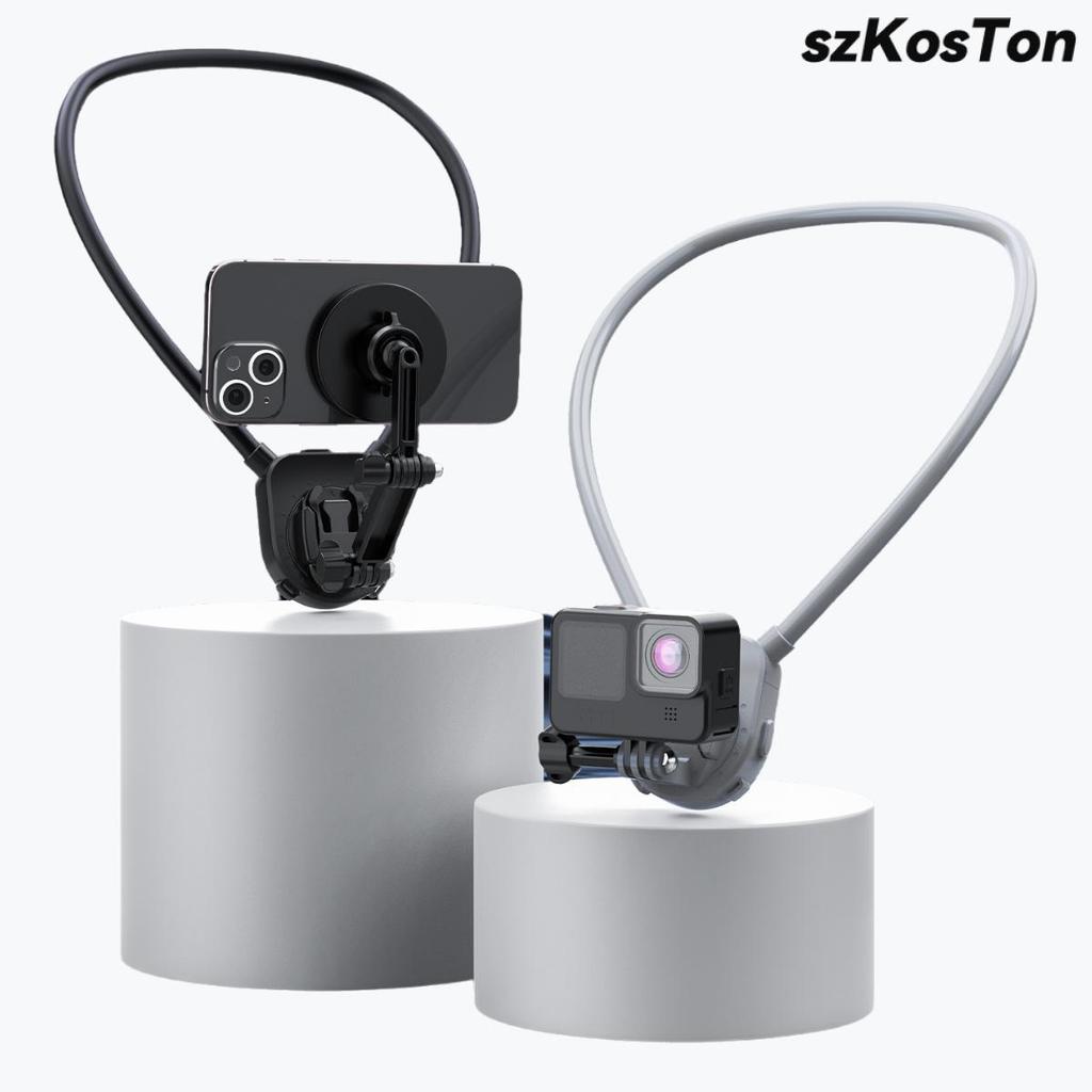 Magnetický držák na telefon na krk Držák na telefon na krk Záznamový náhrdelník Šňůrka Selfie stojan Pro iPhone 16 15 14 13 12 Pro Max Plus GoPro