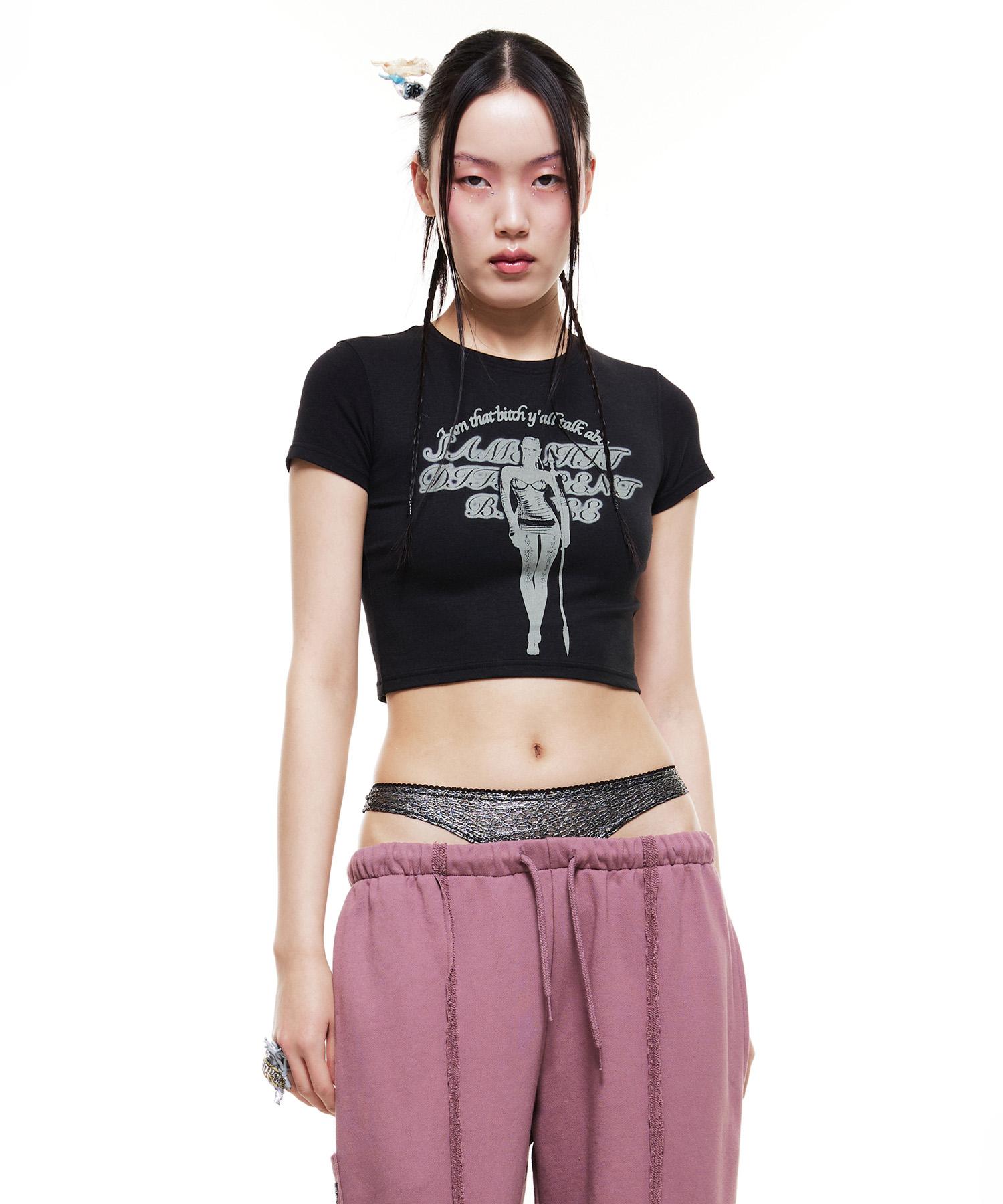 Buddy Queen Of Dawn Crop Top Black M