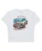 Syupeodeulai W Beach Car Crop T-Shirt White