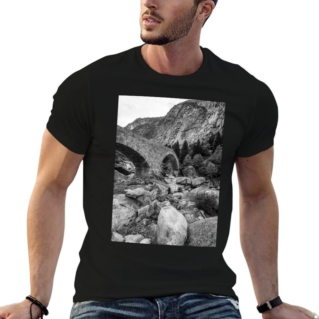 Schllenen Gorge Switzerland Tshirt Funny T Shirts Dark Humor Unisex T Shirt Graphic T Shirts For Unisex Graphic Vintage Tshirt