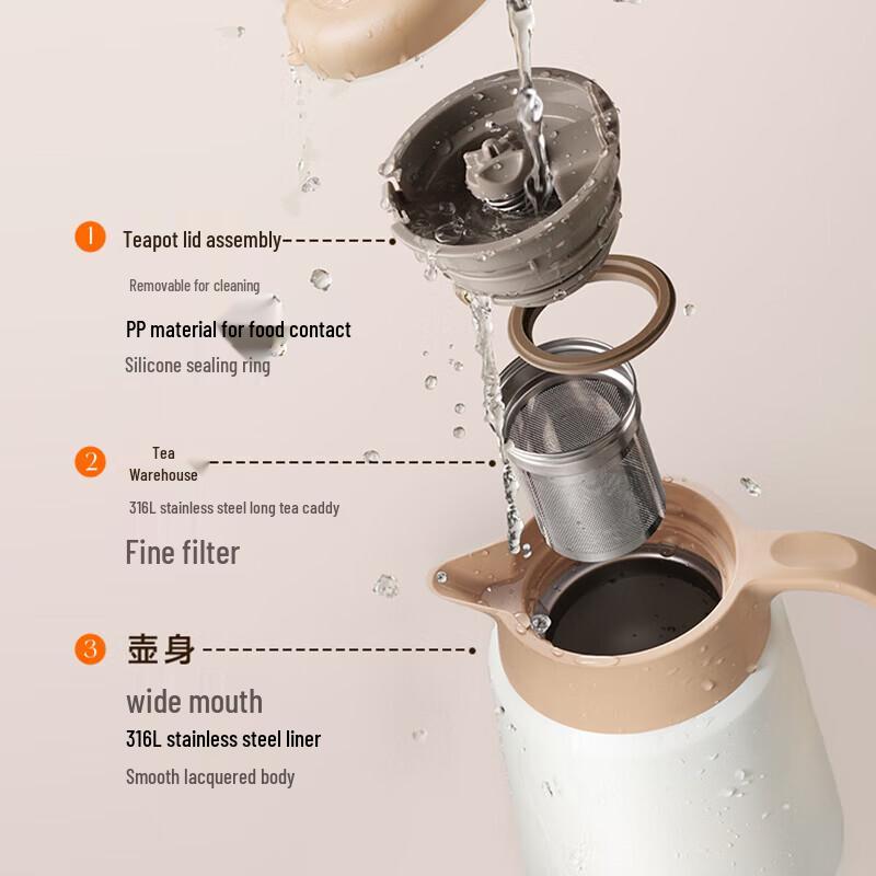 SUPOR 316L Stainless Steel Vacuum Insulated Flask