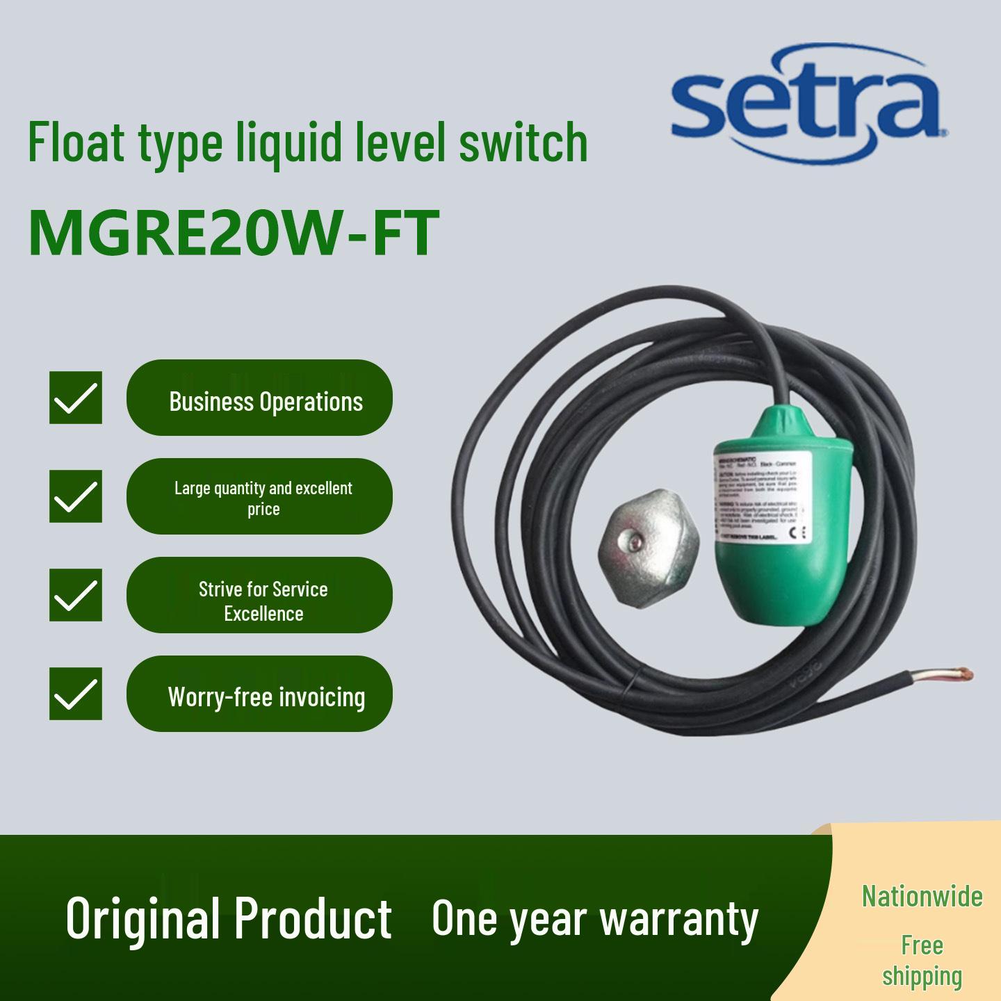

Johnson MGRE20W-FT/MGRE40W-S M Series Cable Entry Float Level Switch