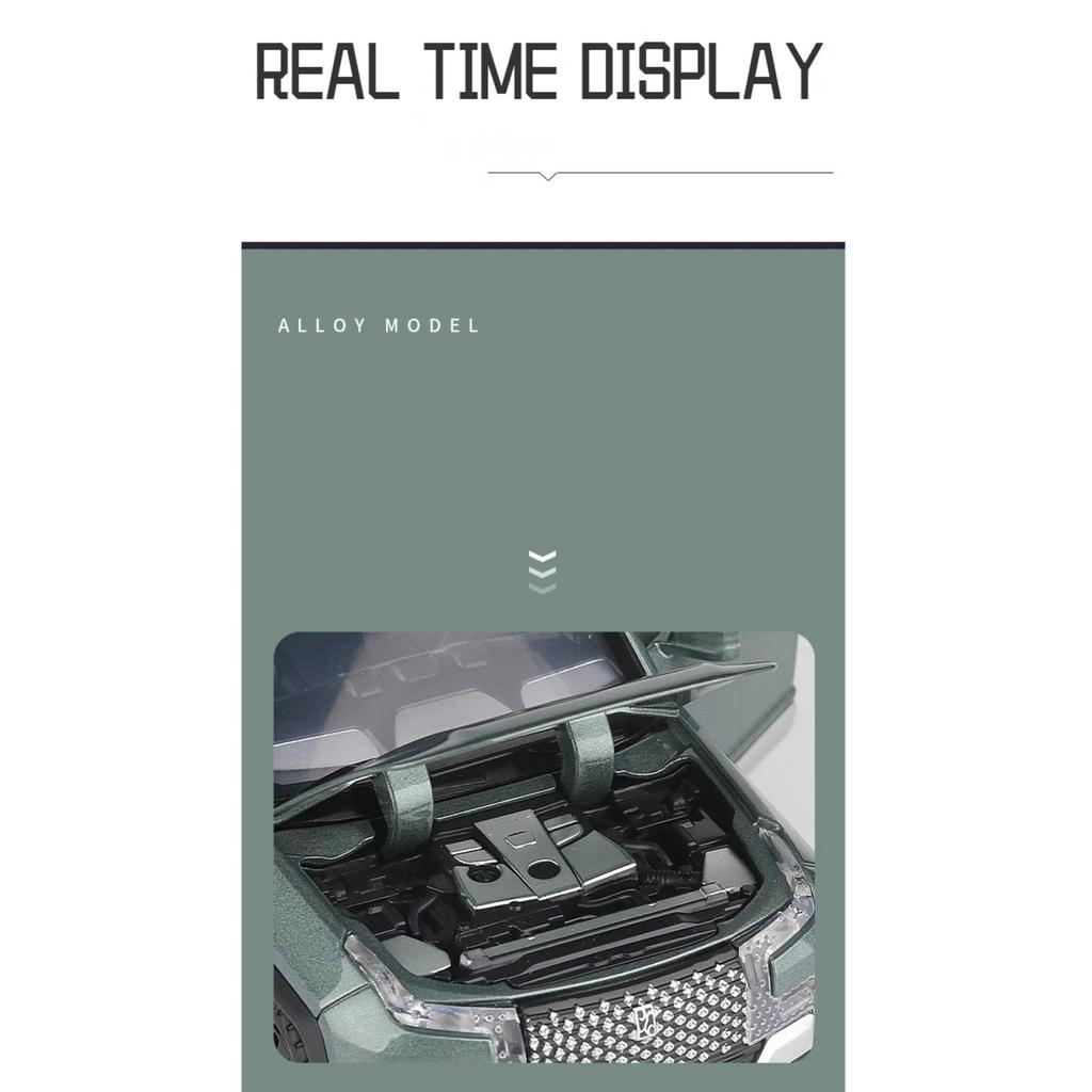 1/32 BYD Look UPAT U8 SUV Alloy Model Car Toy Diecasts Metal Casting Sound and Light Car Toys for Children Vehicle