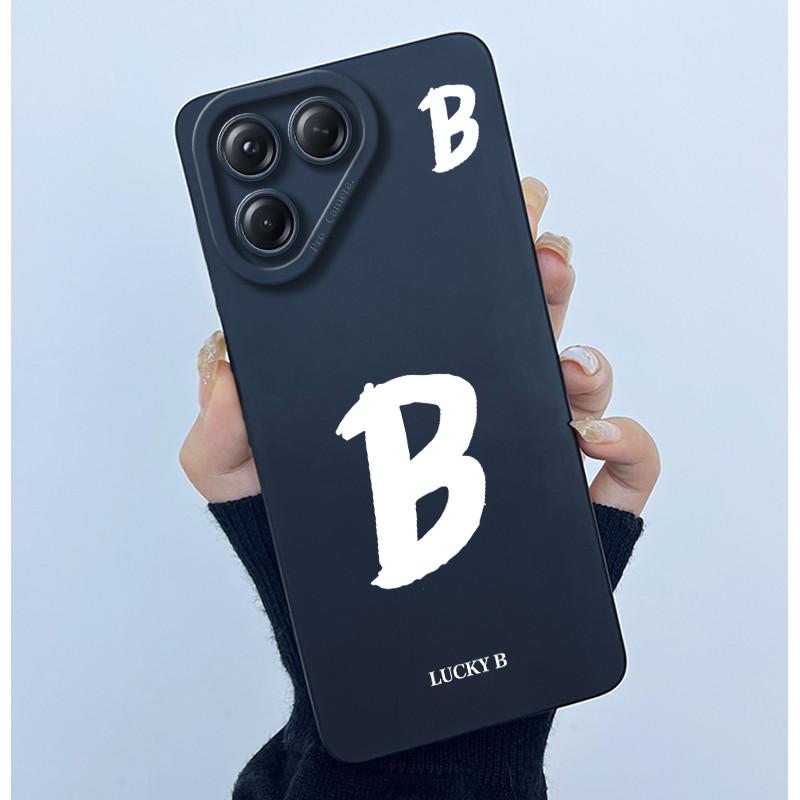 For Tecno Pova 7 4G LJ6 Covers Cases Lucky Simple Letter Couple Silicone Soft Matte Phone Housing for Techno Pova 7 4G Fundas