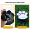 Outdoor LED Solar Light Waterproof Dog Cat Animal Paw Print Light Path Lawn Lamp for Garden Patio Lawn Summer Camping Home Decor