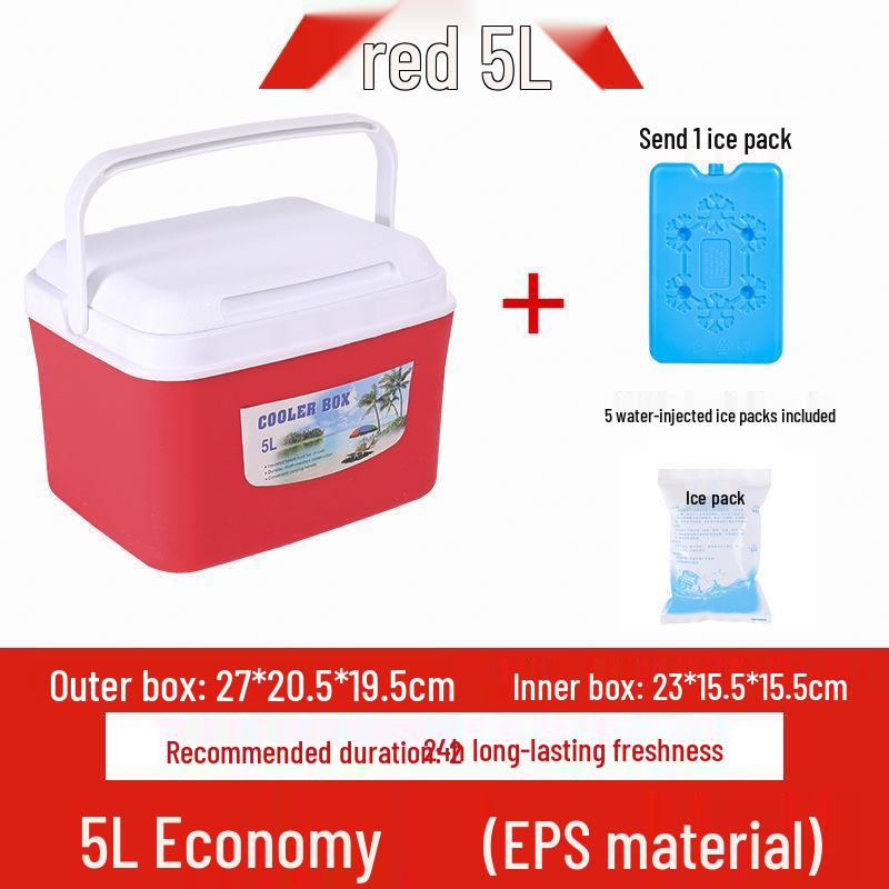 Portable Insulated Cooler - Versatile for Car, Street Stall, Home, or Outdoor Picnic, Available In Small and Large Sizes