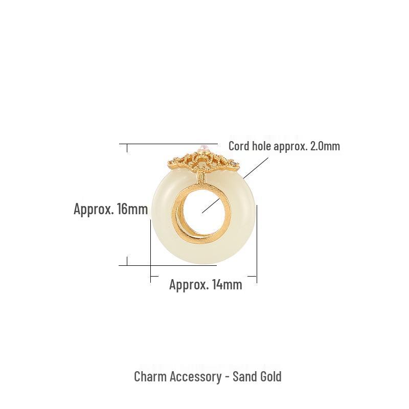 

925 Sterling Silver & Natural Hetian Jade Good Fortune Lock Pendant Necklace & Charm Bracelet DIY Accessories