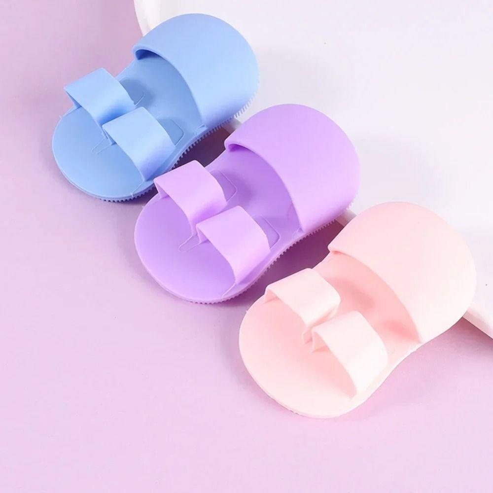 Soft Face Exfoliator Brush Silicone Face Scrubber Facial Cleansing Massage Brush Skin Care Tool
