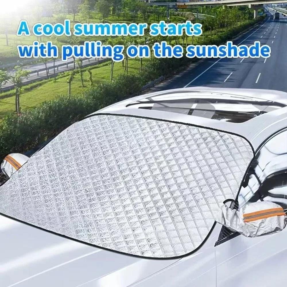 Sunshade Cover Car Windshield Snow Sun Shade Waterproof Protector Cover Car Front Windscreen CoverWindshield Sunshades 1