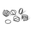 Minimalist Three-Piece Women's Ring Set: Trendy Open Tail, Index Finger, and Band Designs