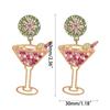 European American Popular Fruit Earrings Fashion Wine Glass Lemon Slice Earrings