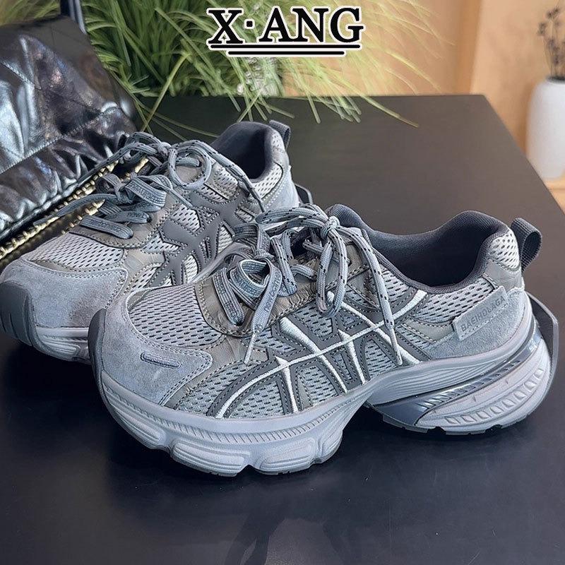 Leather Daddy shoes women's autumn and winter new thick-soled heightening women's shoes versatile casual sports shoes