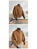 American Retro Men's Oversized Pilot Jacket - Trendy Spring/Autumn Stand Collar Baseball Style