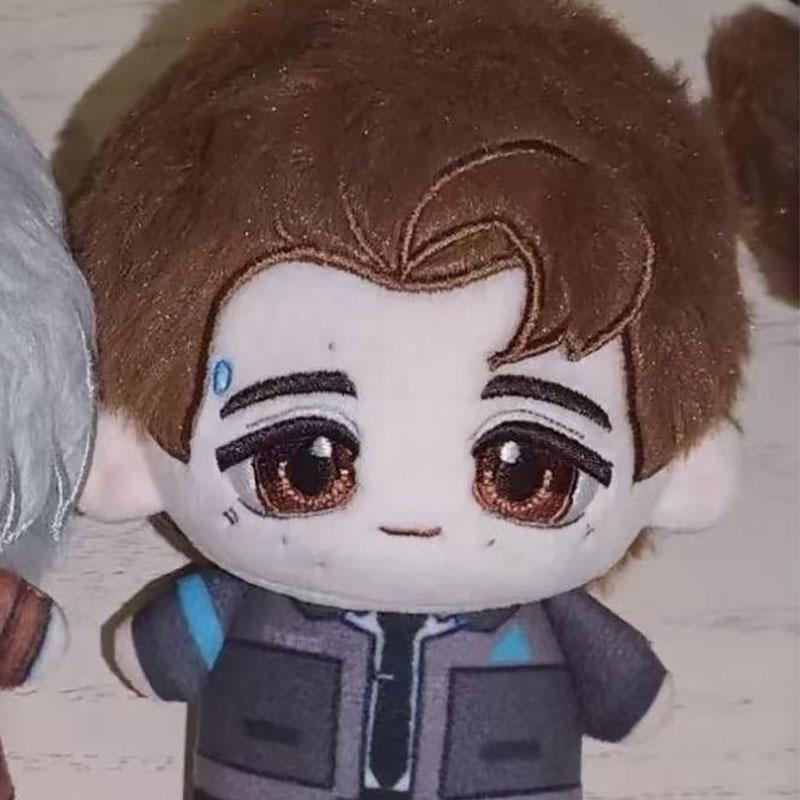 Rk800 Hank Anderson Pluche Pop 10cm Geprinte Connor Knuffel Speelgoed Hanger Pluche Poppen Cadeau Kerst Verzameling Cadeau 10cm white