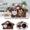 Foldable Cat House Semi-Enclosed Pet House New Cat Bed  Small Dogs Kitten
