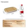 Baijie Large Rectangular Double-Layer Plastic Tea Tray