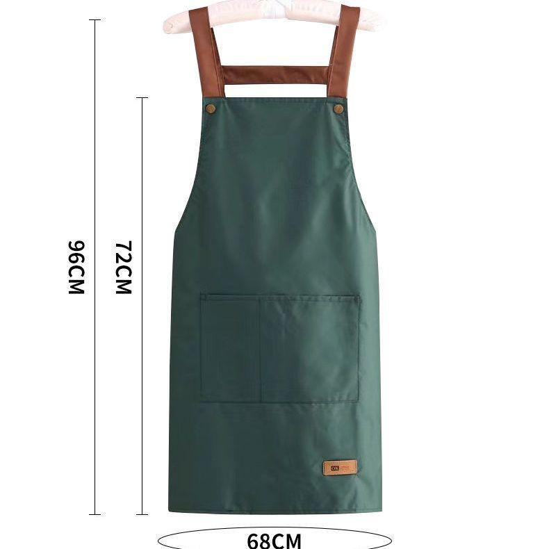Waterproof and Oil-Proof Kitchen Apron with Convenient Storage for Men and Women