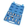 12 Pcs Drain Plug Key Socket Set Axle Oil Sump Spanner Wrench Steel Car Repair Tools for Engine Gear Box
