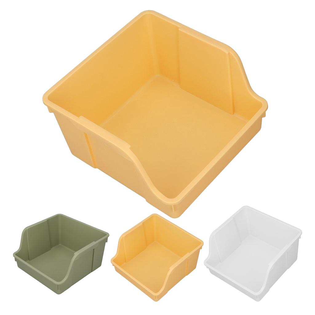 Desktop Book Storage Rack PP Handle Design U Shaped Large Opening Large Capacity Desktop Book Storag