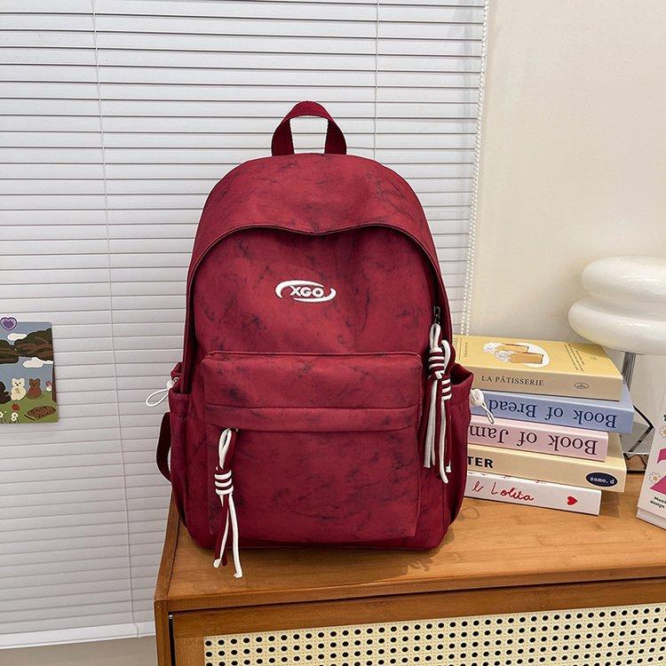 Schoolbag Japanese Simple Fashion High Value Large Capacity Commuter Versatile Schoolbag Junior High School High School Student Backpack
