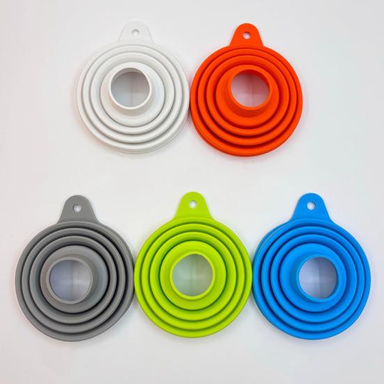 Kitchen Funnel Food-Grade Silicone Foldable Funnel Easy To Clean Collapsible Kitchen Funnel Bottles Vials Perfume Container