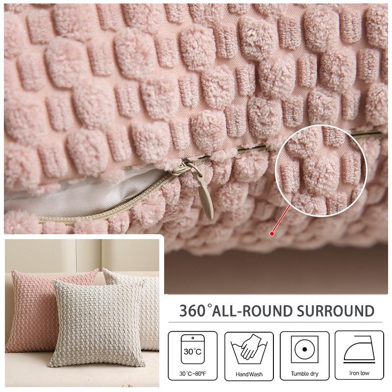 45x45cm Kissenbezug Cord Kissenhülle Khaki Gestreifter Kissenbezug für Sofa Couch Wohnzimmer Bett Große Größe Heimdekoration