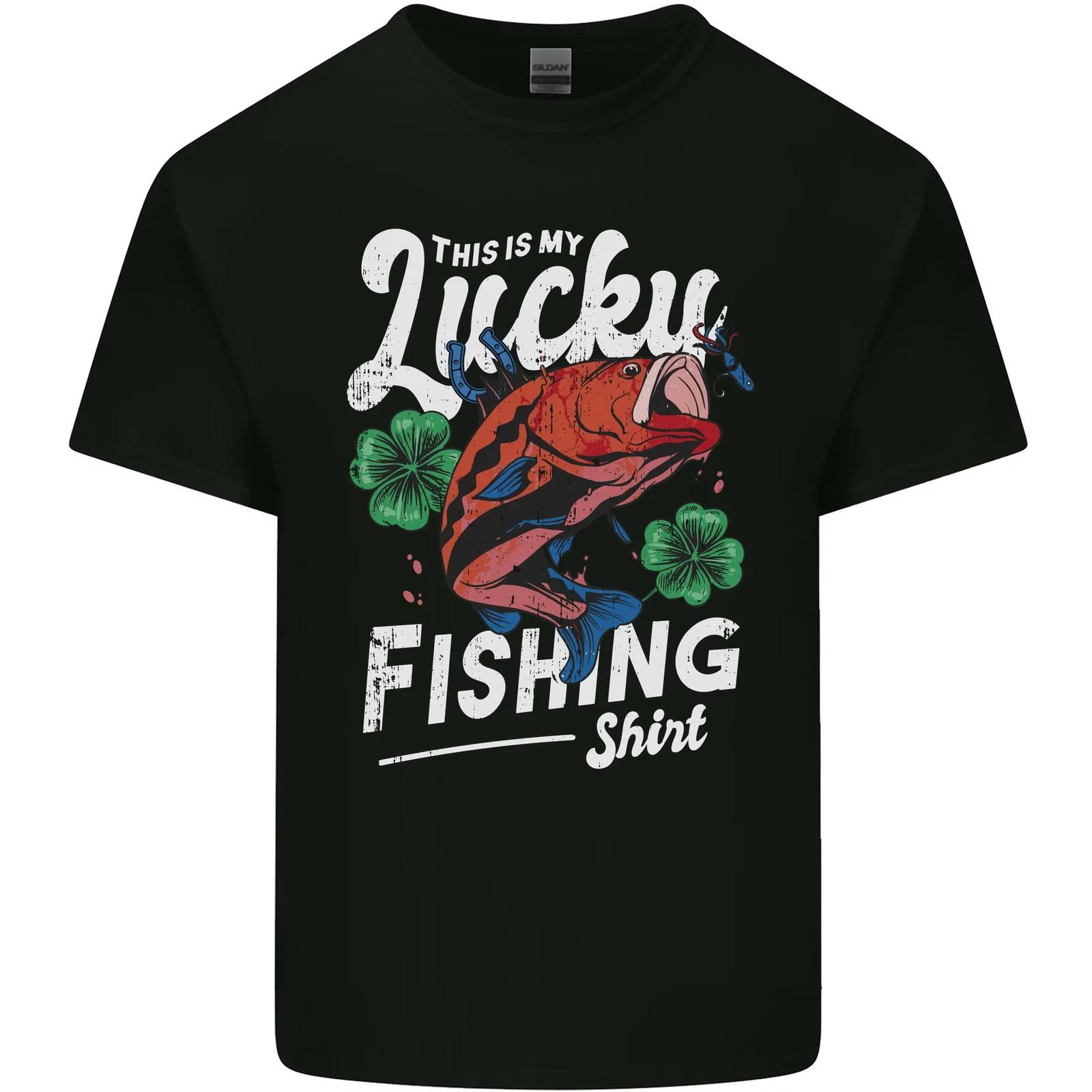 

This Is My Lucky Fishing Funny Fisherman Kids T-Shirt Childrens S