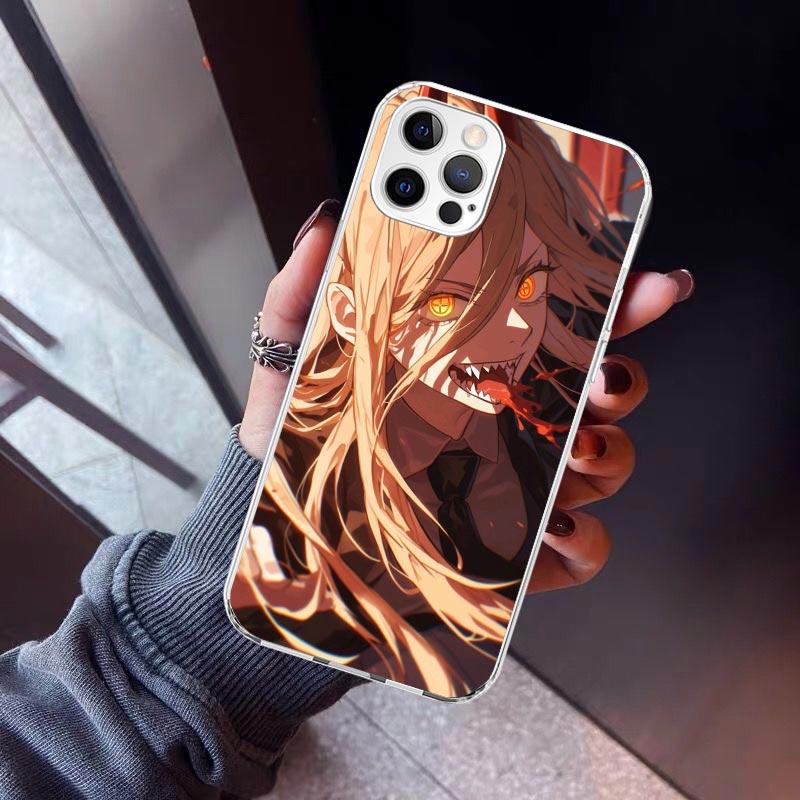 

C-Chainsaw Mans Power Phone Case For iPhone 17 Air 11 13 Mini 14 15 Plus 16 12 Pro Max 16E SE 7 8 Pattern Soft TPU Back Cover 1 iPhone 17 Pro
