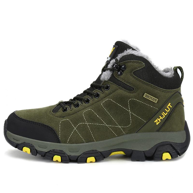 Winter Snow Boots Men Warm Comfortable Plush Laced Anti-slip High-top Men Boots Durable Soft Comfortable Hiking Shoes Women