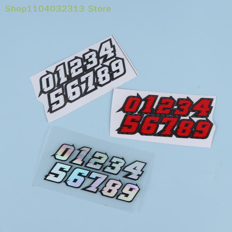 Waterproof DIY For Motorbike Fuel Tank Front Fairing Side Panels Vinyl Decals Decor Creative Number Scooter Stickers
