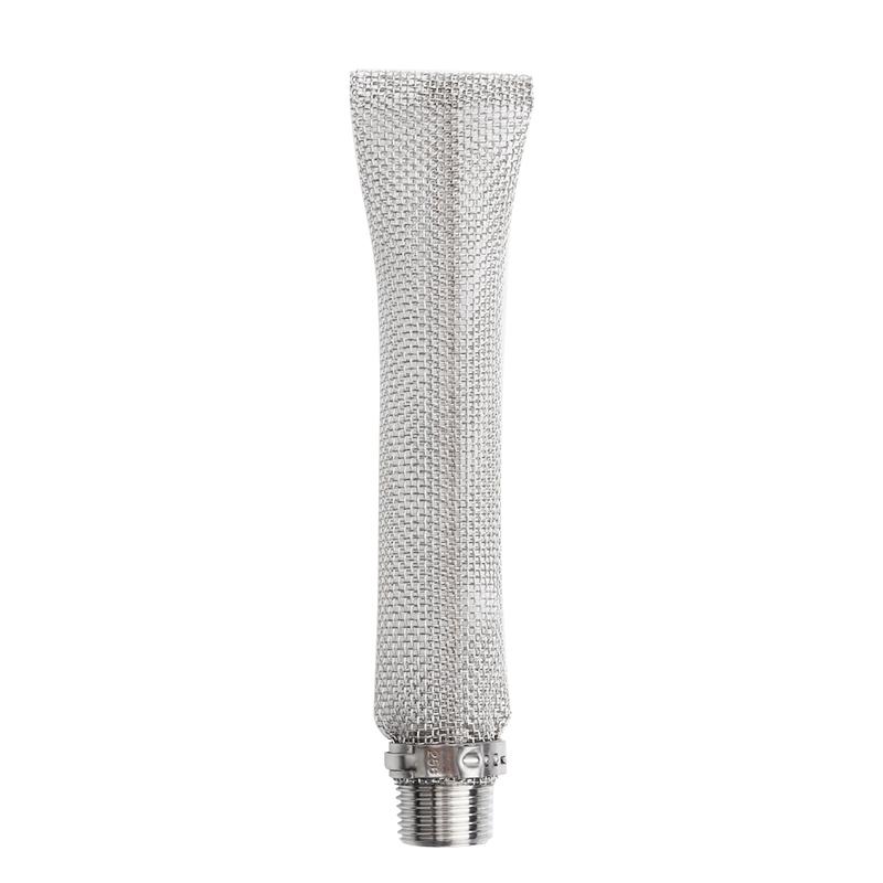 304 Stainless Steel Bazooka screen W/1/2" NPT Thread, 6 inch /15cm Beer Mash Filter/beer Mash kettle For Beer home brewing
