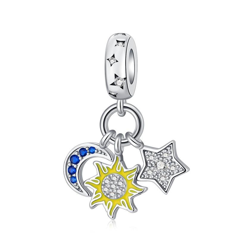 Copper Fashion Squirrel Maple Leaf Autumn Series Charms Beads Fit Original Bracelets Diy Jewelry Making