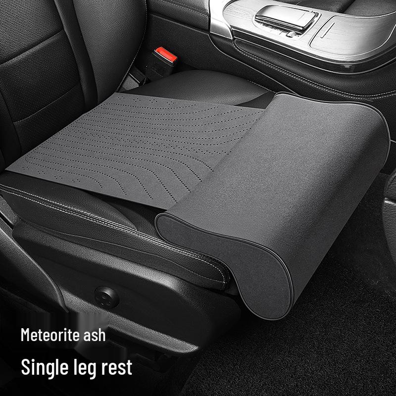 

Suede Car Seat Extension Leg Rest: Universal, Non-Slip Cushion for Driver & Passenger Seats, All-Season Use