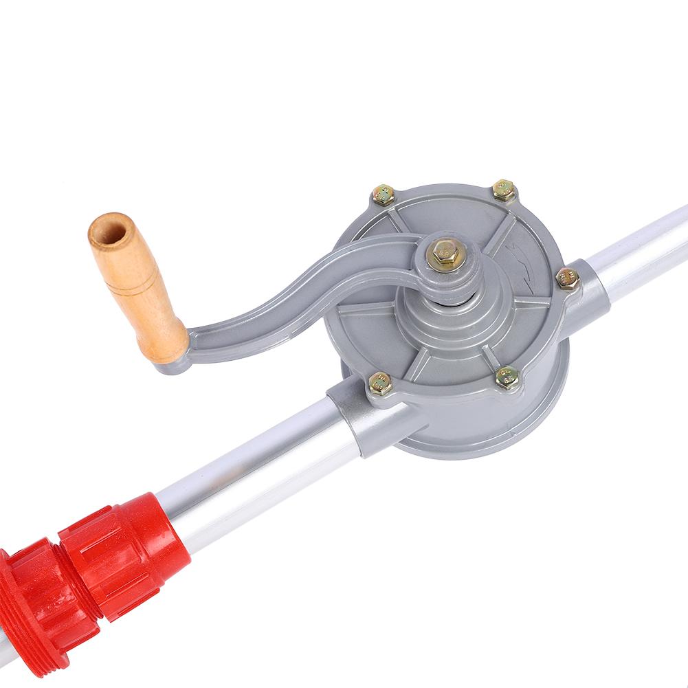 Aluminum Alloy Rotary Hand Crank Oil Barrel Drum Pump Pumping Diesel Fuel Tool