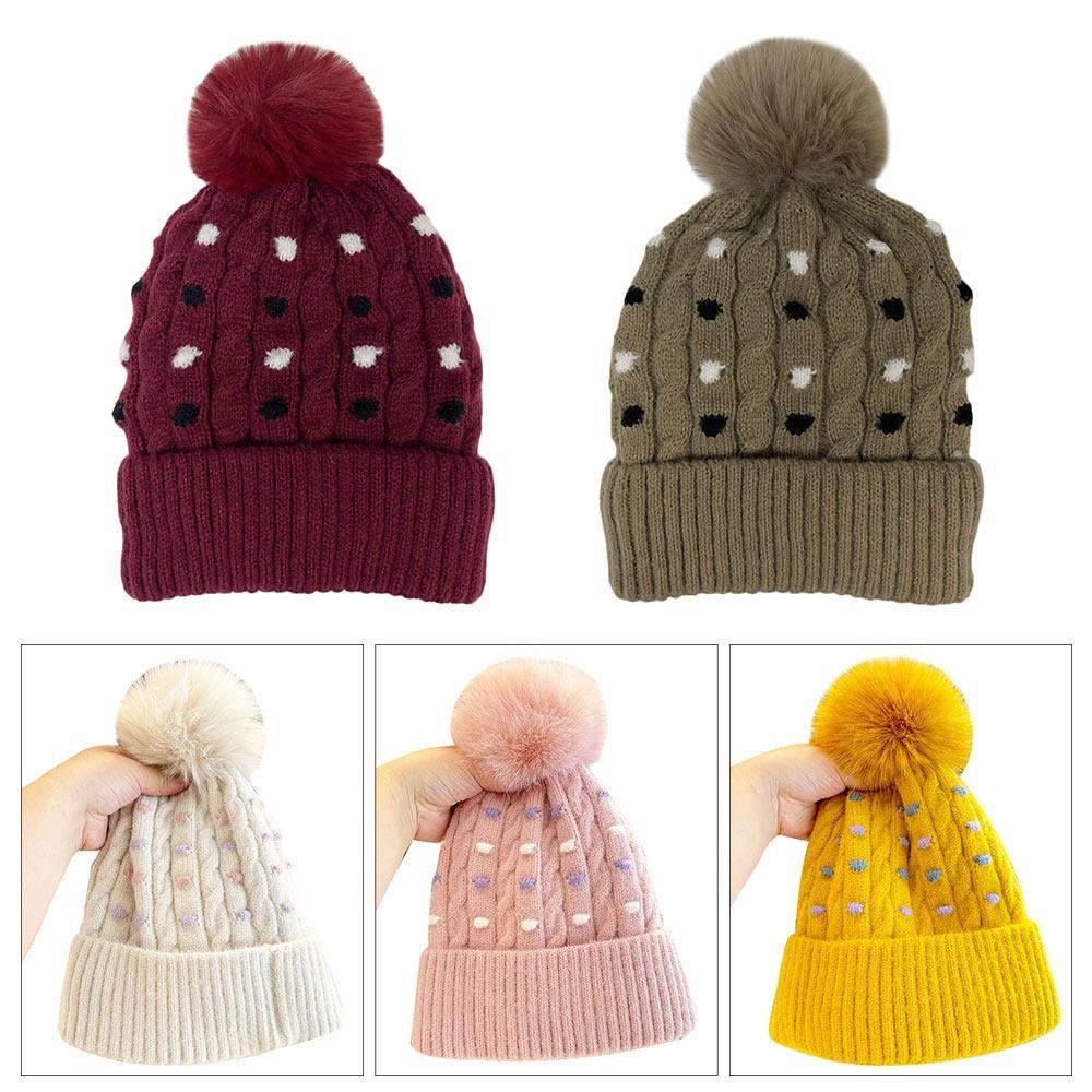 Fashion Warm Winter Hat Ear Protection Thickened Knitted Cap Elastic Plush Beanie Hats Women