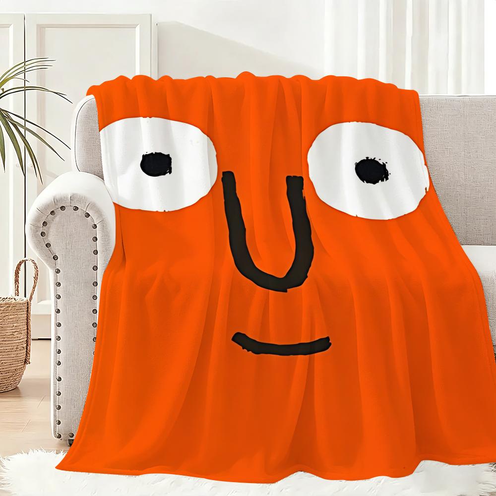 J-Jean J-Jullien Art Throw Lightweight 240g Flannel Blanket Soft Skin-friendly for Summer Cooling 75x90cm