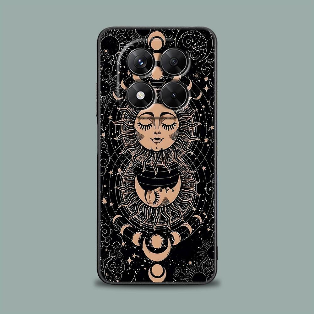 Handyhülle für Xiaomi Redmi 15C 14C 12C 13C Redmi Note 15 14 13 12 11 10 Pro Plus 12S Hülle Sonne Mond Tarotkarte Astrologie Magie