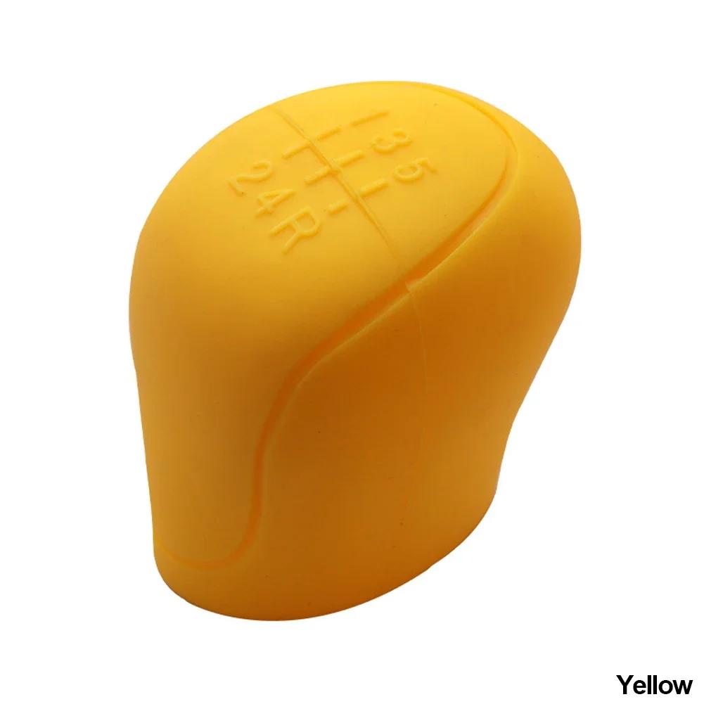 Car Manual Gear Shift Knob Cover Silicone Anti-slip Grip Covers Manual Handle Silicone Protection Auto Interior Accessories