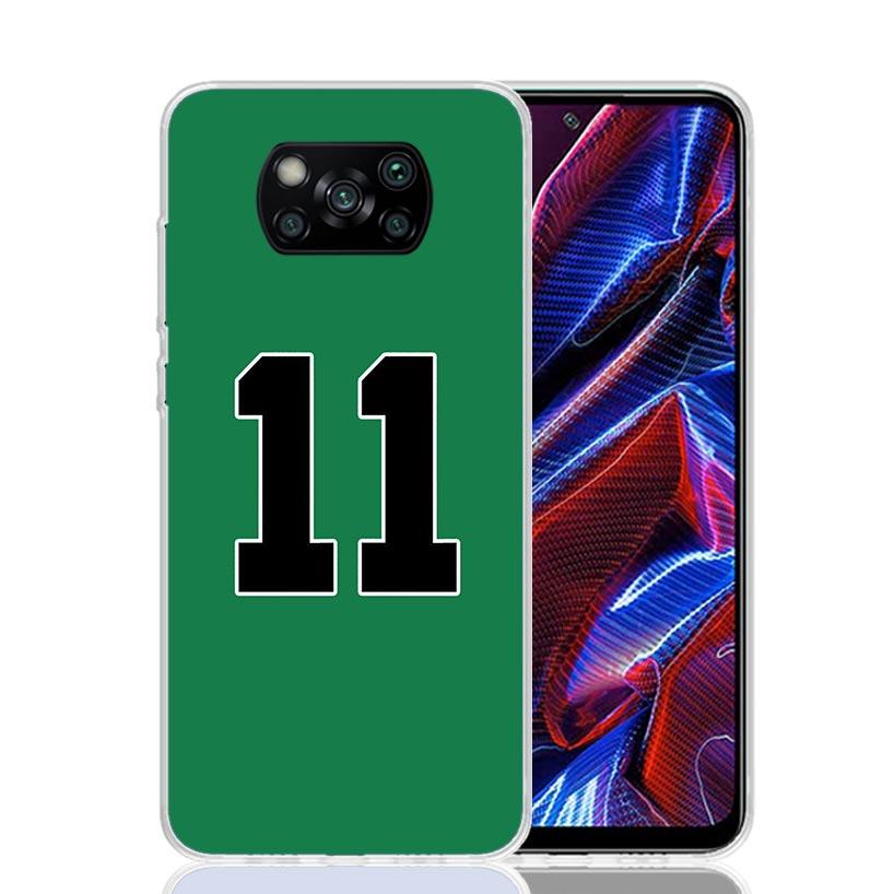 Basketball 23 24 8 Number Case Phone Cover for Xiaomi Poco X3 Nfc X5 X6 X7 X4 Gt F6 F5 Pro F4 F3 M5S M5 M4 M3 5G Trend Fundas Po