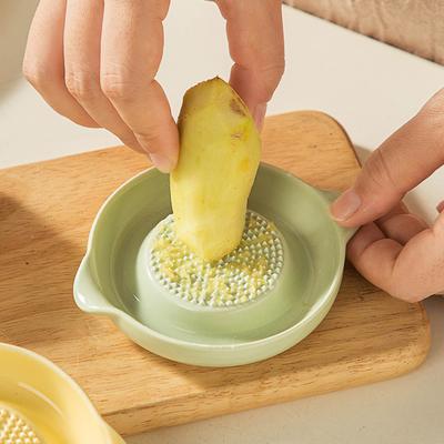 Ceramic Ginger Grinder Portable Grinding Bowl Juicy Delicious Grinding Tool for Grinding Fruits Vegetables Garlic Cheese