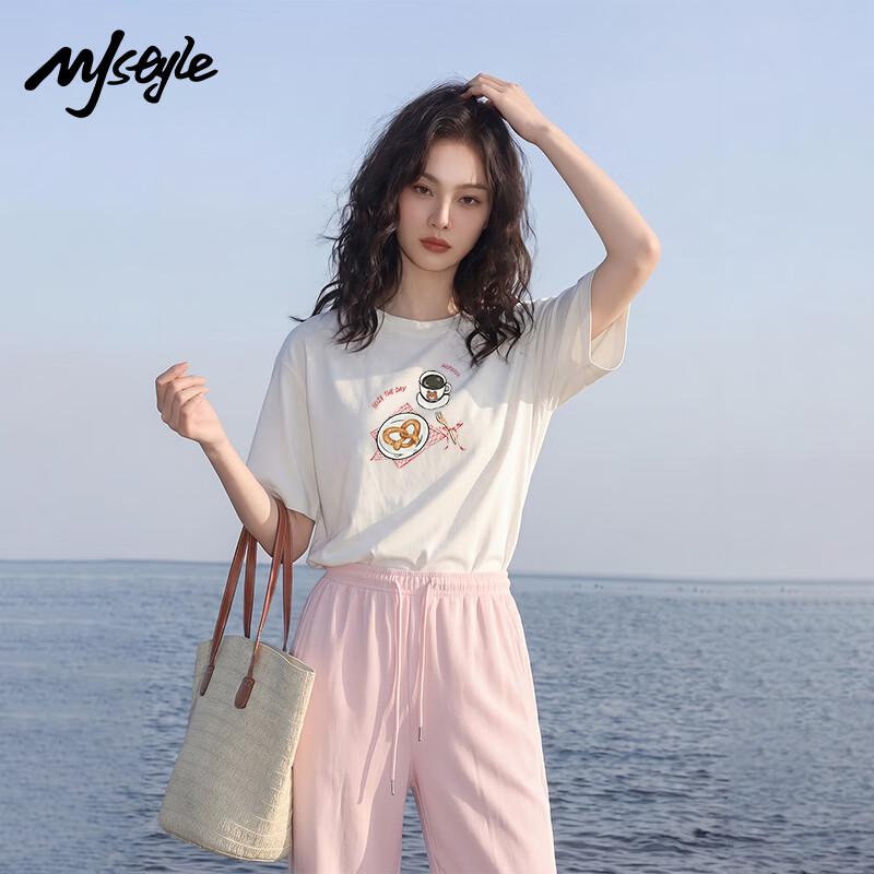 

MJ Style Graffiti Coffee Bread Short Sleeve T-Shirt S