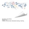 Flowers Wall Decals Peel And Stick Removable Floral Art Wall Stickers for Living Room Girls Room Nursery Bedroom