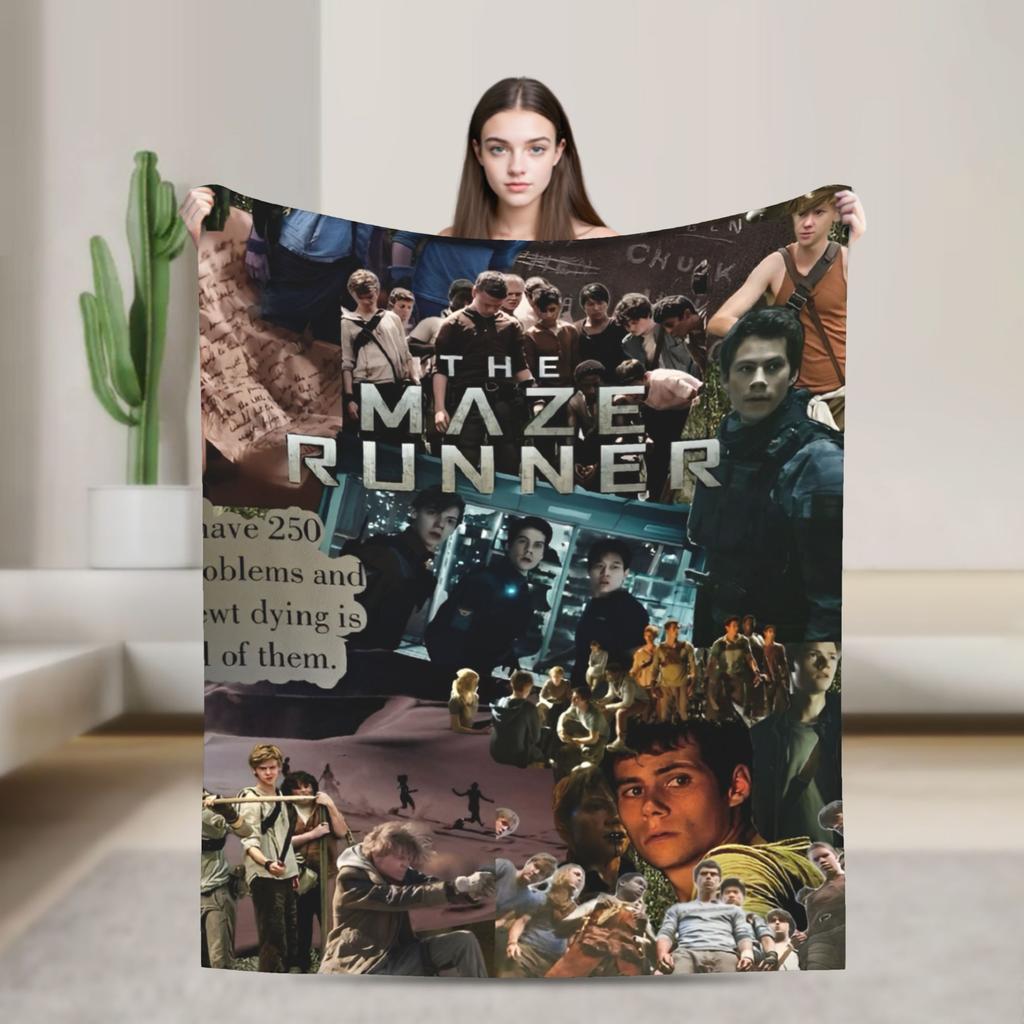 The Maze Runner Flannel Blankets Newt X Thomas Soft Bedding Throws for Outdoor Travel Graphic Bedspread Sofa Bed Cover
