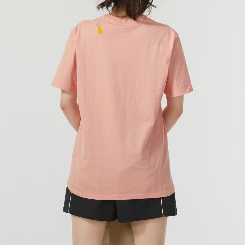 Vans X Nichinichi Collaboration Graphic Print Running Sports Short Sleeve American Vintage T-Shirt Women Tops Pink VN0A5H4RZEE