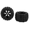 2Pcs RC Car Rubber Tire Replacement Strong Grip 170mm Diameter RC Rubber Tires for ZD Racing 08427 1 8 RC Car